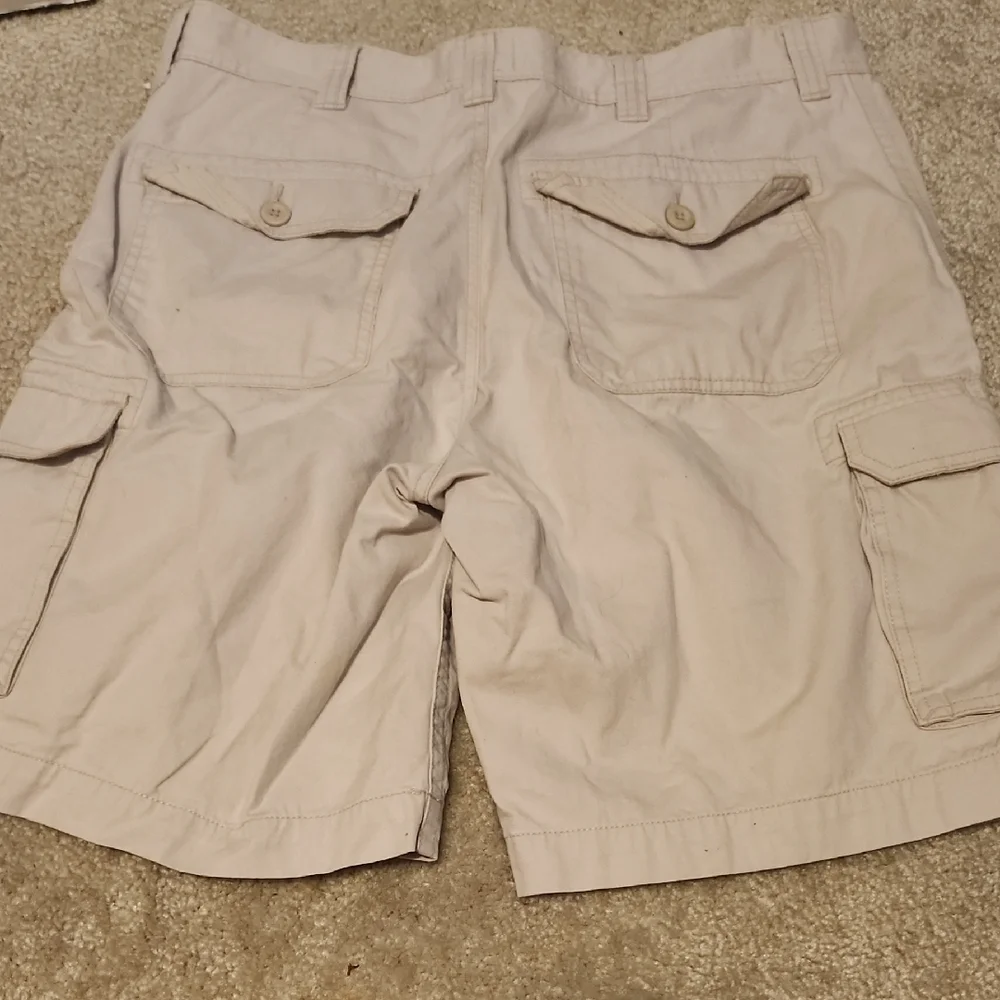 St Johns Bay Shorts Size 36 Beige Cargo